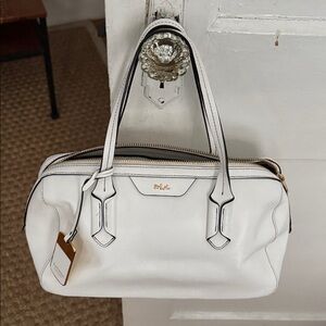 Ralph Lauren White Satchel Bag